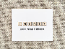 Load image into Gallery viewer, Funny Scrabble Birthday Card, Birthday Gift for Him or Her
