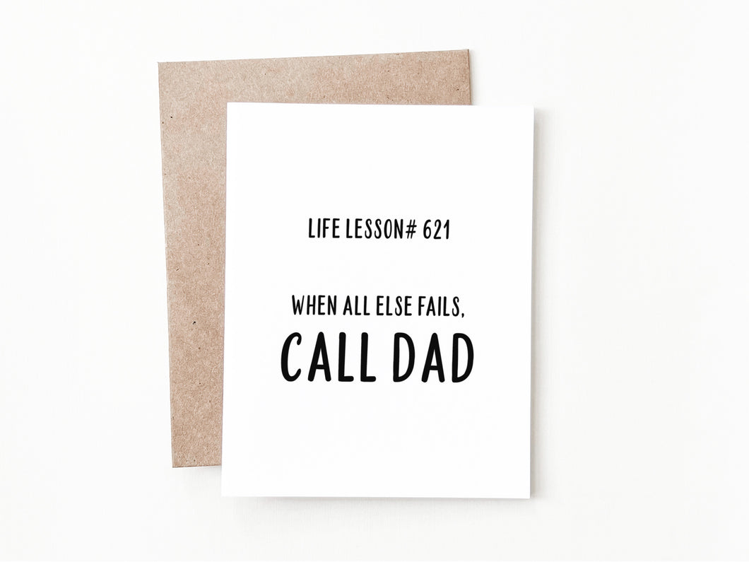 Funny Father's Day Card, Father's Day Gift for Dad