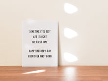 Load image into Gallery viewer, Funny Mother&#39;s Day Card, Mother&#39;s Day Gift for Mom
