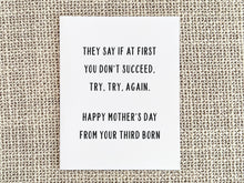 Load image into Gallery viewer, Funny Mother&#39;s Day Card, Mother&#39;s Day Gift for Mom
