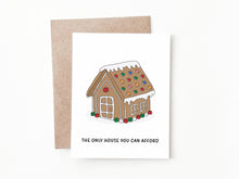 Load image into Gallery viewer, Gingerbread House Christmas Card
