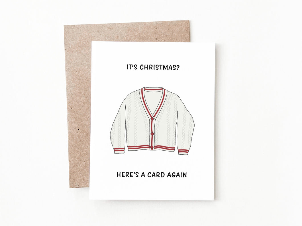 Cardigan Christmas Card