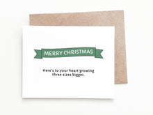 Load image into Gallery viewer, Heart Size Christmas Card
