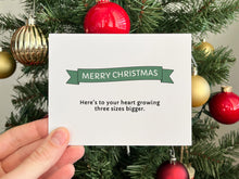 Load image into Gallery viewer, Heart Size Christmas Card
