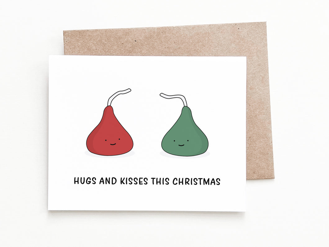 Chocolate Kiss Christmas Card
