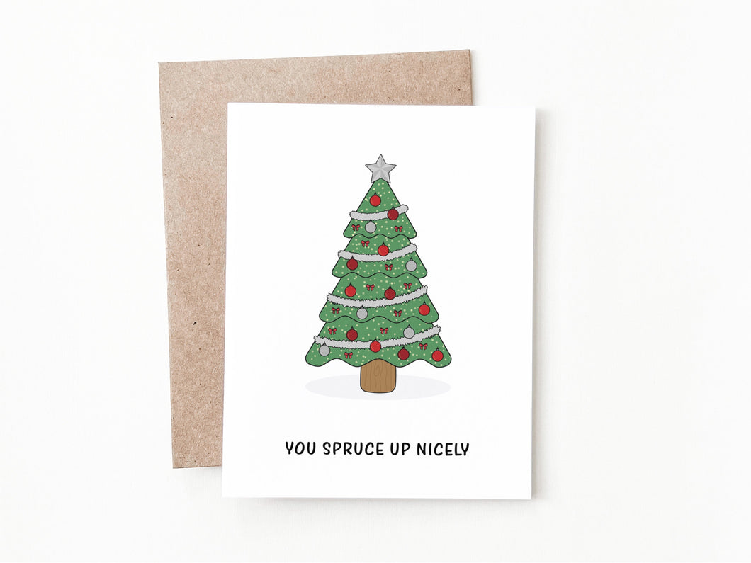 Spruce Up Christmas Card