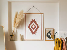 Load image into Gallery viewer, Modern Aztec Wall Art, Home Decor Art Print
